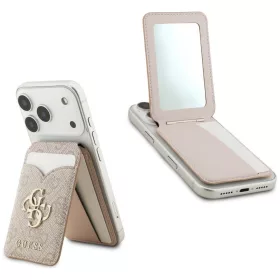   Guess 4G Stand & Mirror Magsafe kártyatartó és állvány, pink (GUWMSMIP4GP)