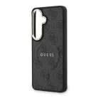 Guess PU Leather Gold Frame MagSafe Samsung S947 Galaxy S26 Plus hátlapvédő tok fekete (GUHMS26MP4MSEGCK)