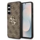 Guess PU 4G Metal Logo Samsung S948 Galaxy S26 Ultra hátlapvédő tok barna (GUHCS26L4GMGBR)