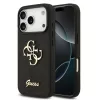 Guess PU Fixed Glitter Apple iPhone 18 Pro hátlapvédő tok fekete (GUHCP18LHG4SGK)