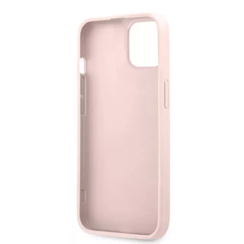 Guess Apple iPhone 18 Pro PU 4G Metal Logo hátlapvédő tok pink (GUHCP18L4GMGPI)