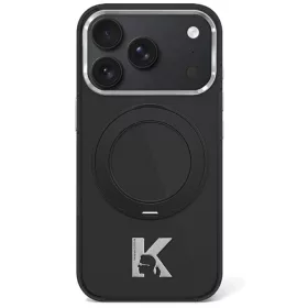   Karl Lagerfeld  IML Ring Stand 360 Kameo MagSafe Apple iPhone 18 Pro hátlapvédő tok fekete (KLHMP18L6HRSMKMK)