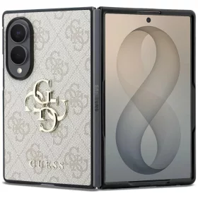  Guess PU 4G Metal Logo Samsung SM-F971 Galaxy Z Fold 8 hátlapvédő tok pink (GUHCZFW84GMGPI)