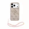 Guess PU Leather 4G Logo Strap Apple iPhone 18 Pro Max hátlapvédő tok pink (GUHCP18XP4GMGSCP)