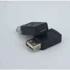 Utángyártott micro USB - USB A OTG átalakító adapter fehér