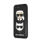 Karl Lagerfeld and Choupette Apple iPhone 7 / 8 / SE2 / SE3 (4.7) hátlapvédő tok fekete (KLHCI8KICKC)