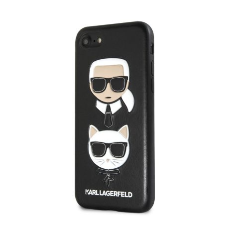 Karl Lagerfeld and Choupette Apple iPhone 7 / 8 / SE2 / SE3 (4.7) hátlapvédő tok fekete (KLHCI8KICKC)