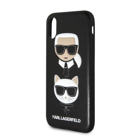 Karl Lagerfeld and Choupette Apple iPhone 7 Plus / 8 Plus (5.5) hátlapvédő tok fekete (KLHCI8LKICKC)