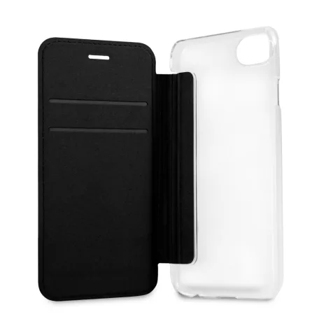Karl Lagerfeld and Choupette Apple iPhone 7 / 8 / SE2 / SE3 (4.7) oldalra nyíló könyv tok fekete (KLFLBKI8KICKC)