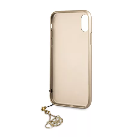 Guess Apple iPhone X / XS Charms Hard Case hátlapvédő tok barna (GUHCPXGF4GBR)