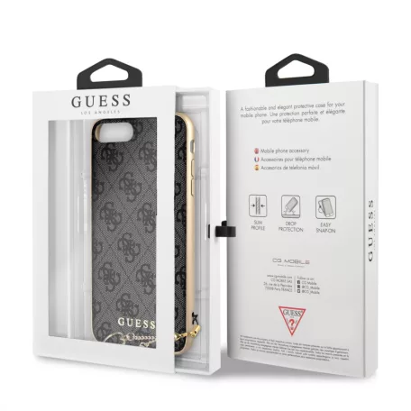 Guess Apple iPhone 7 Plus / 8 Plus (5.5) Charms Hard Case hátlapvédő tok szürke (GUHCI8LGF4GGR)
