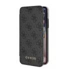 Guess Apple iPhone X / XS 4G oldalra nyíló könyv tok szürke (GUFLBKPXGF4GG)