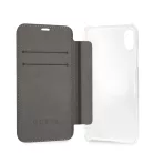 Guess Apple iPhone X / XS 4G oldalra nyíló könyv tok szürke (GUFLBKPXGF4GG)