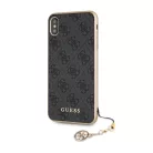 Guess Apple iPhone XS Max (6.5) Charms Hard Case 4G hátlapvédő tok szürke (GUHCI65GF4GGR)