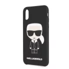 Karl Lagerfeld Apple iPhone X / XS Full Body Iconic hátlapvédő tok fekete (KLHCPXSLFKBK)