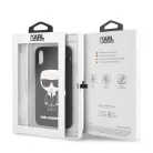 Karl Lagerfeld Apple iPhone X / XS Full Body Iconic hátlapvédő tok fekete (KLHCPXSLFKBK)