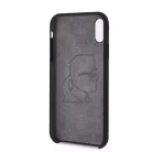 Karl Lagerfeld Apple iPhone XR (6.1) hátlapvédő tok fekete (KLHCI61SLFKBK)