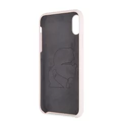   Karl Lagerfeld Apple iPhone X / XS Iconic Full Body hátlapvédő tok pink (KLHCPXSLFKPI)