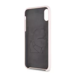   Karl Lagerfeld Apple iPhone XR (6.1) hátlapvédő tok pink (KLHCI61SLFKPI)