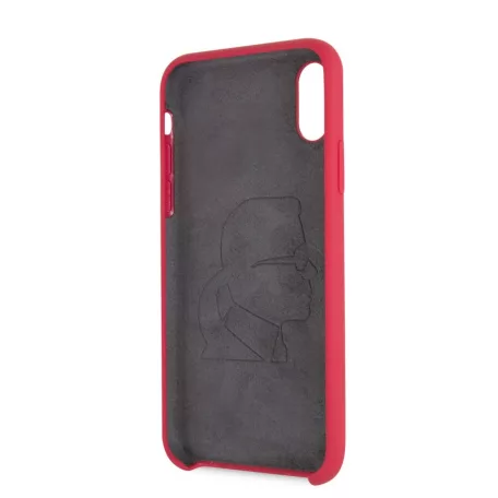 Karl Lagerfeld Apple iPhone X / XS Iconic Full Body hátlapvédő tok piros (KLHCPXSLFKRE)