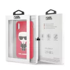 Karl Lagerfeld Apple iPhone X / XS Iconic Full Body hátlapvédő tok piros (KLHCPXSLFKRE)