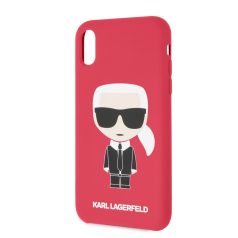   Karl Lagerfeld Apple iPhone XR (6.1) Iconic Full Body hátlapvédő tok piros (KLHCI61SLFKRE)
