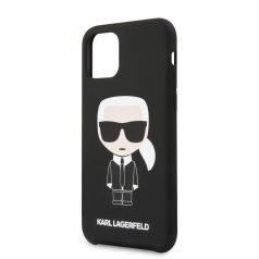   Karl Lagerfeld Apple iPhone 11 Pro (5.8) 2019 Iconic hátlapvédő tok fekete (KLHCN58SLFKBK)