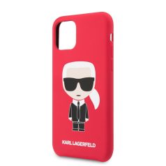   Karl Lagerfeld Apple iPhone 11 (6.1) 2019 Iconic Body hátlapvédő tok piros (KLHCN61SLFKRE)