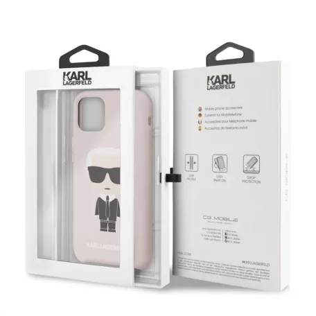 Karl Lagerfeld Apple iPhone 11 (6.1) 2019 Full Body hátlapvédő tok pink (KLHCN61SLFKPI)