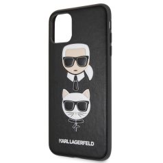   Karl Lagerfeld and Choupette Apple iPhone 11 Pro Max (6.5) 2019 hátlapvédő tok fekete (KLHCN65KICKC)