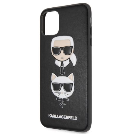 Karl Lagerfeld and Choupette Apple iPhone 11 Pro Max (6.5) 2019 hátlapvédő tok fekete (KLHCN65KICKC)