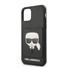   Karl Lagerfeld Apple iPhone 11 Pro (5.8) 2019 CardSlot hátlapvédő tok fekete (KLHCN58CSKCBK)