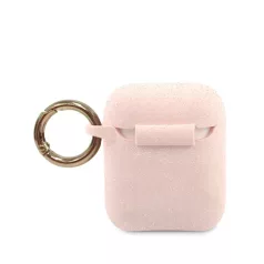 Guess Apple AirPods 1/2 szilikon tok pink (GUACCSILGLLP)