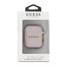 Guess Apple AirPods 1/2 szilikon tok pink (GUACCSILGLLP)