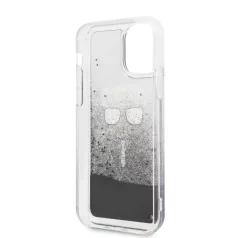   Karl Lagerfeld Apple iPhone 11 (6.1) 2019 Iconic Glitter hátlapvédő tok fekete (KLHCN61ICGBK)
