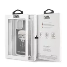Karl Lagerfeld Apple iPhone 11 (6.1) 2019 Iconic Glitter hátlapvédő tok fekete (KLHCN61ICGBK)