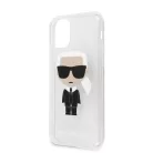 Karl Lagerfeld Apple iPhone 11 (6.1) 2019 Glitter Iconic hátlapvédő tok ezüst (KLHCN61TPUTRIKSI)