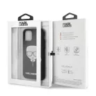 Karl Lagerfeld Apple iPhone 11 Pro (5.8) 2019 Embossed Glitter hátlapvédő tok fekete (KLHCN58GLBK)