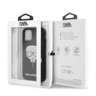 Karl Lagerfeld Apple iPhone 11 (6.1) 2019 Embossed Glitter hátlapvédő tok fekete (KLHCN61GLBK)