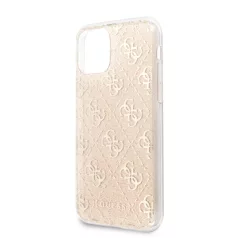   Guess 4G Glitter Apple iPhone 11 (6.1) 2019 hátlapvédő tok arany (GUHCN61PCU4GLG)