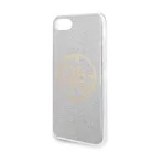 Guess Apple iPhone 7 / 8 / SE2 / SE3 (4.7) Glitter 4G Circle hátlapvédő tok ezüst (GUHCI8PCUGLLG)