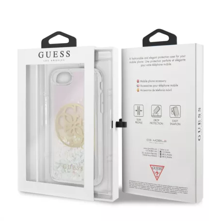 Guess Apple iPhone 7 / 8 / SE2 / SE3 (4.7) Glitter Circle hátlapvédő tok (GUHCI8LGIRGP)