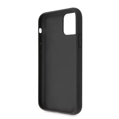 Guess Apple iPhone 11 (6.1) 2019 Saffiano hátlapvédő tok fekezte (GUHCN61RSSASBK)