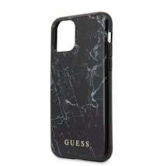   Guess Apple iPhone 11 Pro Max (6.5) 2019 Marble Design hátlapvédő tok fekete (GUHCN65PCUMABK)