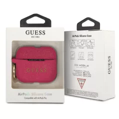 Guess Apple AirPods Pro szilikon tok Fuschia (GUACAPSILGLFU)