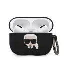 Karl Lagerfeld Apple Airpods Pro szilikon tok fekete (KLACAPSILGLBK)