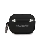 Karl Lagerfeld Apple Airpods Pro szilikon tok fekete (KLACAPSILGLBK)