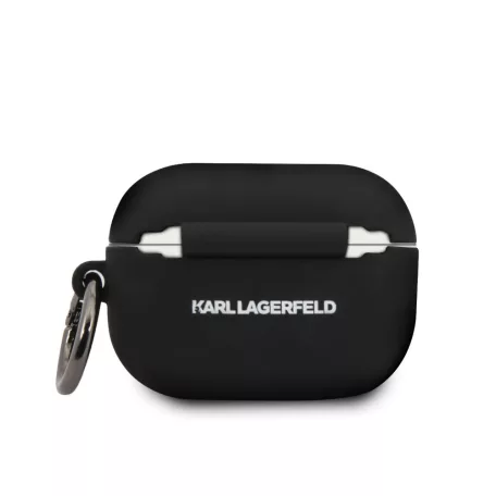 Karl Lagerfeld Apple Airpods Pro szilikon tok fekete (KLACAPSILGLBK)