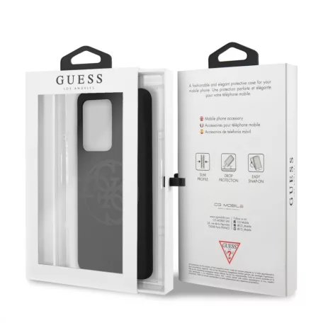 Guess Samsung G988 Galaxy S20 Ultra (6.9) hátlapvédő tok fekete (GUHCS69LS4GBK)