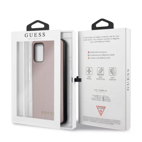 Guess Samsung G985 Galaxy S20 Plus (6.7) hátlapvédő tok rozéarany (GUHCS67IGLRG)